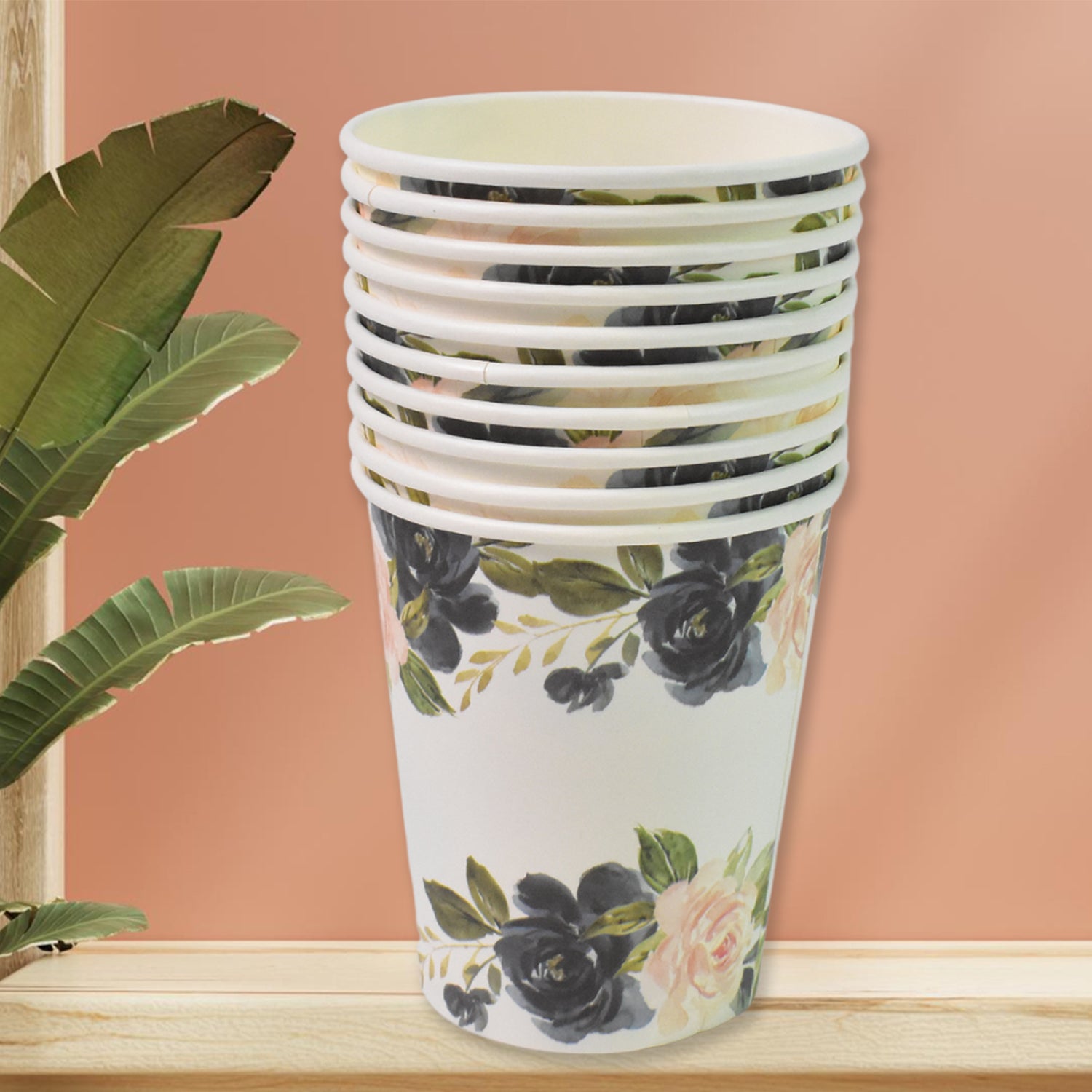 Disposable Paper Cups Disposable Tea Coffee Cups (10 Pcs Set  Mix Color  Design) Disposable Paper Cups Disposable Tea Coffee Cups (10 Pcs Set  Mix Color  Design)